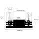 Lunden 2 Light 14.5 inch Matte Black Vanity Light Wall Light